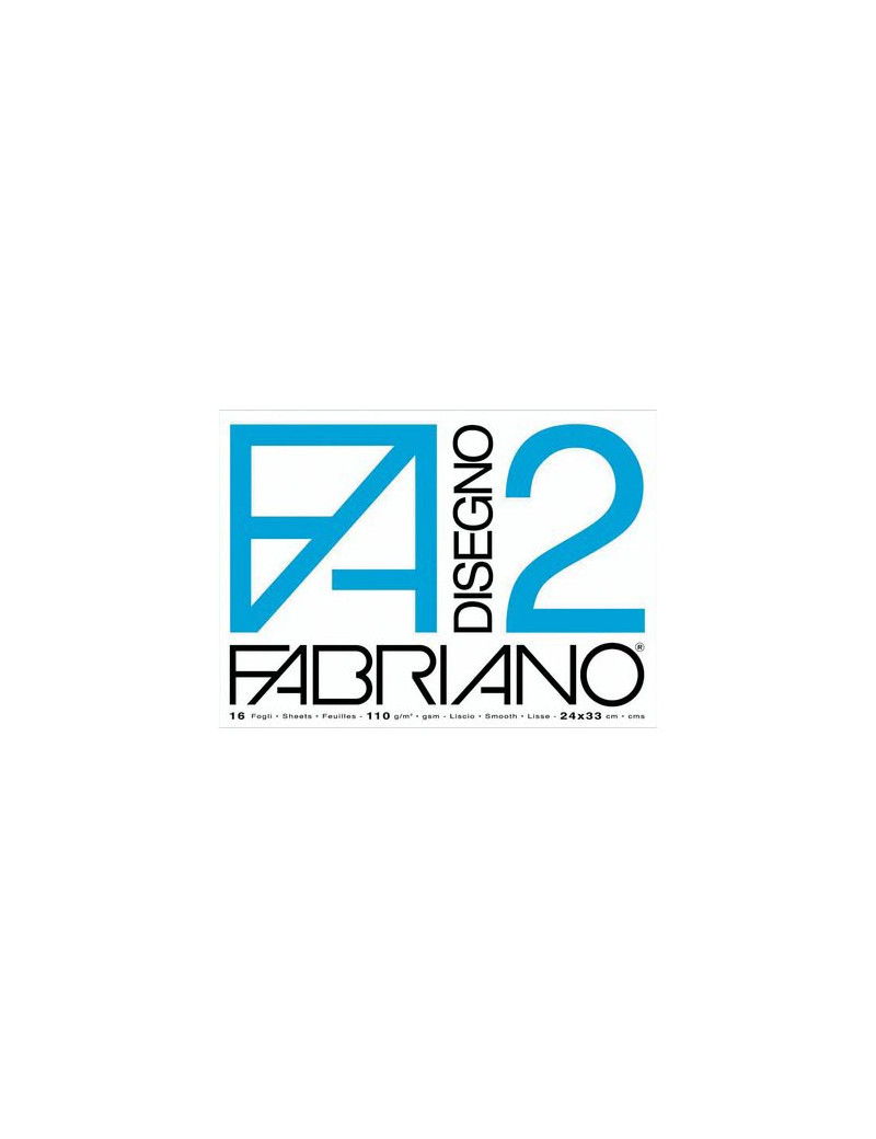 Album da Disegno Fabriano 2 - 33x48 cm - Ruvido Collato (Bianco)