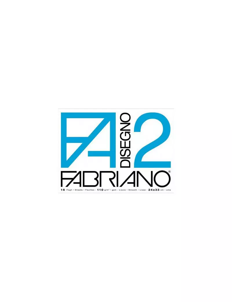 Album da Disegno Fabriano 2 - 33x48 cm - Ruvido Collato (Bianco)