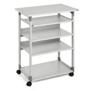 PC Workstation System 75 VH Durable - 5 Ripiani con Ruote - 3720-10 (Grigio)