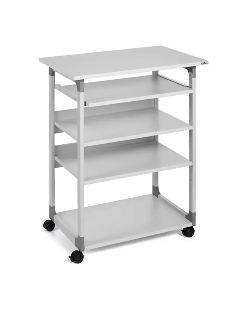 PC Workstation System 75 VH Durable - 5 Ripiani con Ruote - 3720-10 (Grigio) PC Workstation System 75 VH Durable - 5 Ripiani con Ruote - 3720-10 (Grigio)