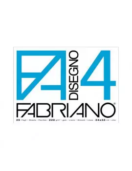 Album da Disegno Fabriano 4 - 24x33 cm - Liscio Collato (Bianco)