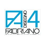 Album da Disegno Fabriano 4 - 24x33 cm - Liscio Collato (Bianco)