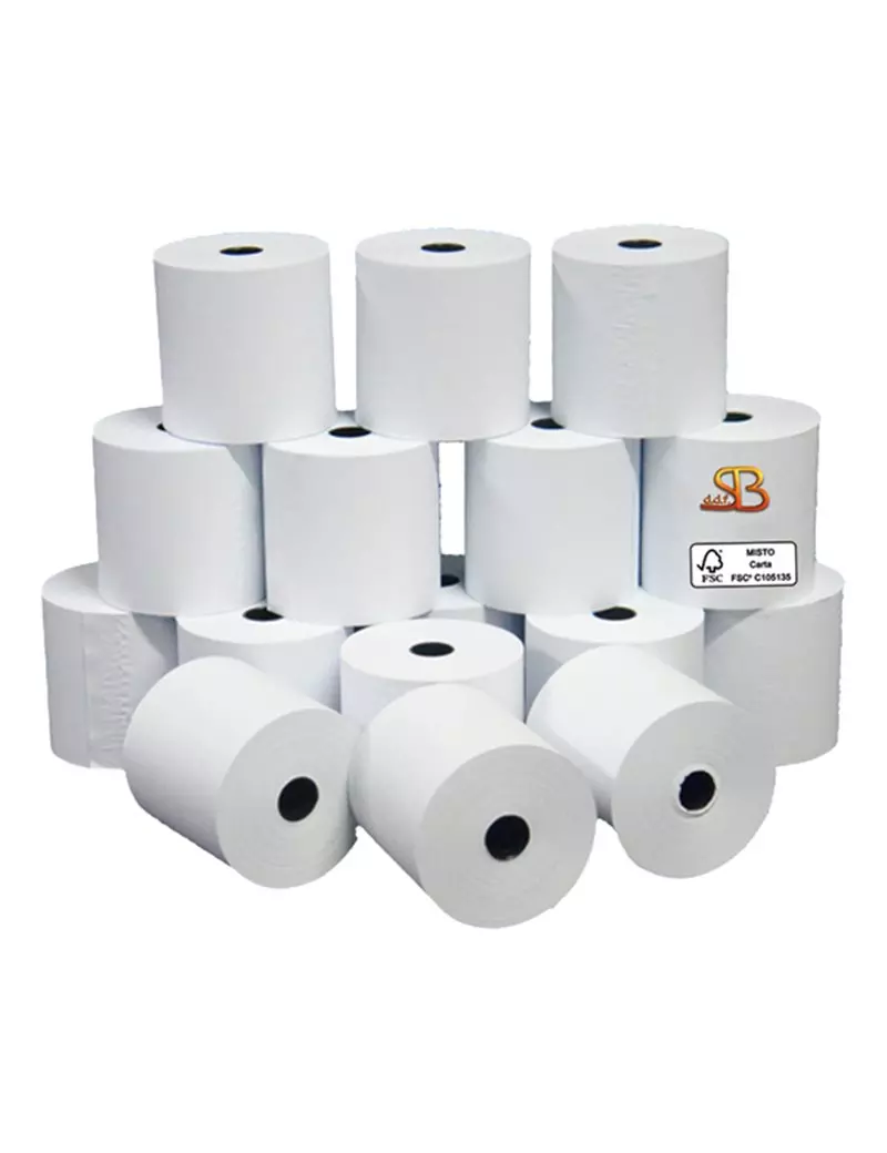 Rotolo per Calcolatrice Sabacart - 57,5 mm x 20 m - 3111057D050CX (Conf. 10) Rotolo per Calcolatrice Sabacart - 57,5 mm x 20 m - 3111057D050CX (Conf. 10)