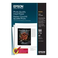 Carta Fotografica Photo Quality Inkjet Paper Epson S041061 - A4 - 100 g - Opaca - C13S041061 (Conf. 100)