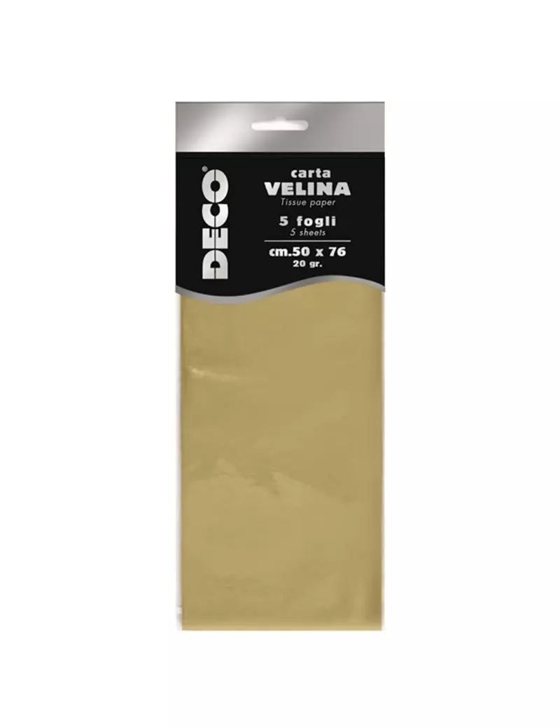 Carta Velina Deco CWR - 50x76 cm - 12295/02 (Oro Perlescente Conf. 5)