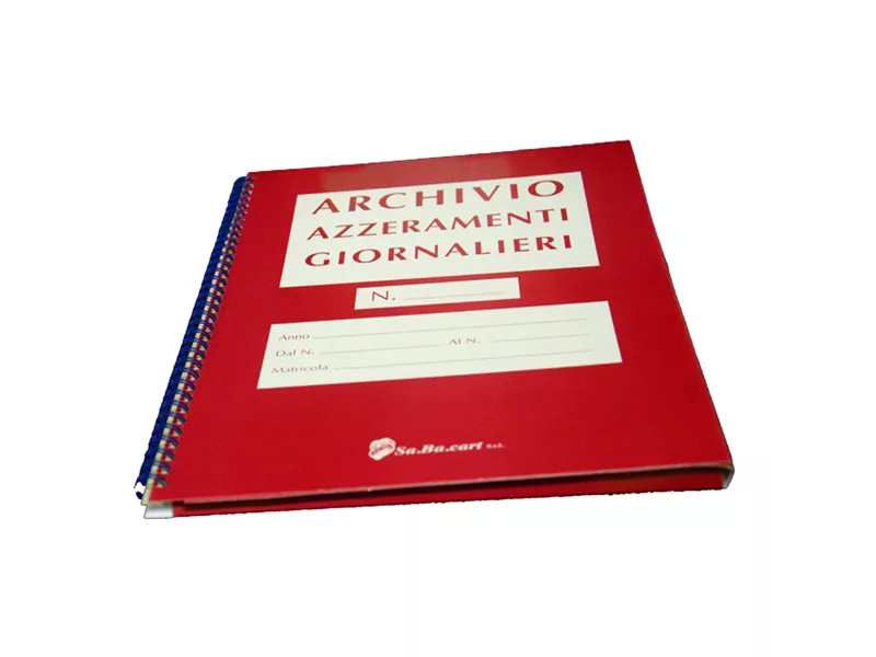 Cartella Azzeramenti Giornalieri Sabacart - per Rotoli da 80 mm - 13 Pagine - C6MAZZ80 Cartella Azzeramenti Giornalieri Sabacart - per Rotoli da 80 mm - 13 Pagine - C6MAZZ80