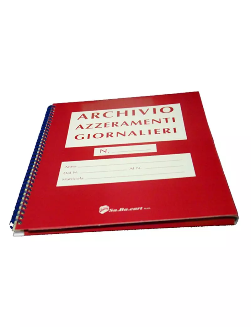 Cartella Azzeramenti Giornalieri Sabacart - per Rotoli da 80 mm - 13 Pagine - C6MAZZ80 Cartella Azzeramenti Giornalieri Sabacart - per Rotoli da 80 mm - 13 Pagine - C6MAZZ80