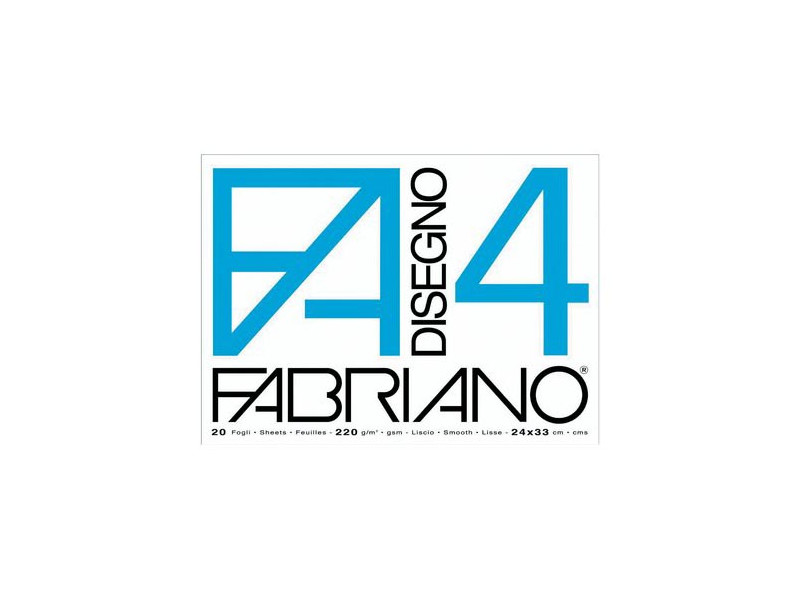 Album da Disegno Fabriano 4 - 24x33 cm - Liscio Riquadrato (Bianco) Album da Disegno Fabriano 4 - 24x33 cm - Liscio Riquadrato (Bianco)