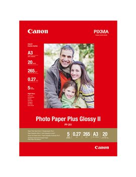 Carta Fotografica PP-201 Plus Glossy II Canon - A3 - 265 g - Lucida - 2311B020 (Conf. 20)