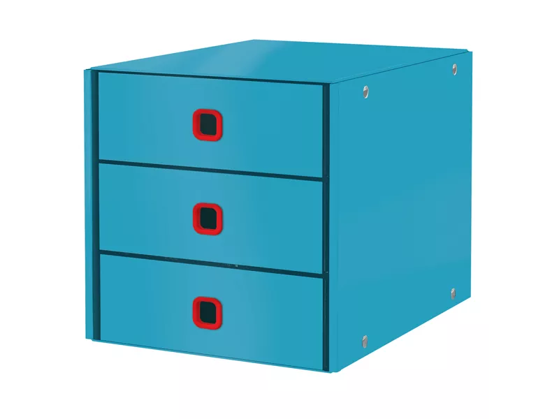 Cassettiera Click&Store Cosy Leitz - 3 Cassetti - 28,6x28,2x35,8 cm - 53680061 (Blu)