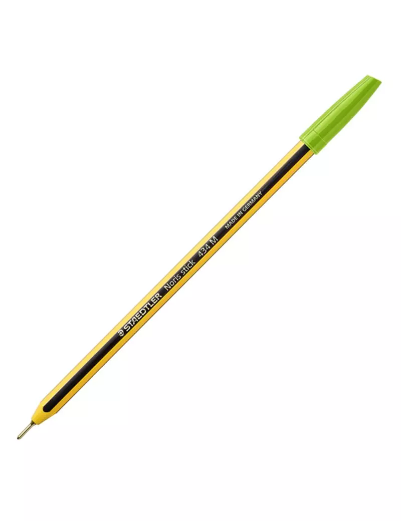 Penna a Sfera Noris Stick Staedtler - 1 mm - 434 51 (Verde Chiaro Conf. 10)