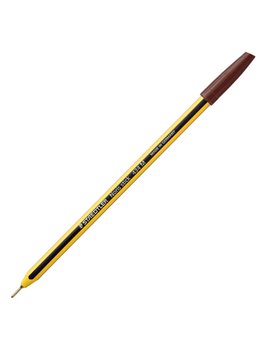 Penna a Sfera Noris Stick Staedtler - 1 mm - 434 76 (Marrone Conf. 10)