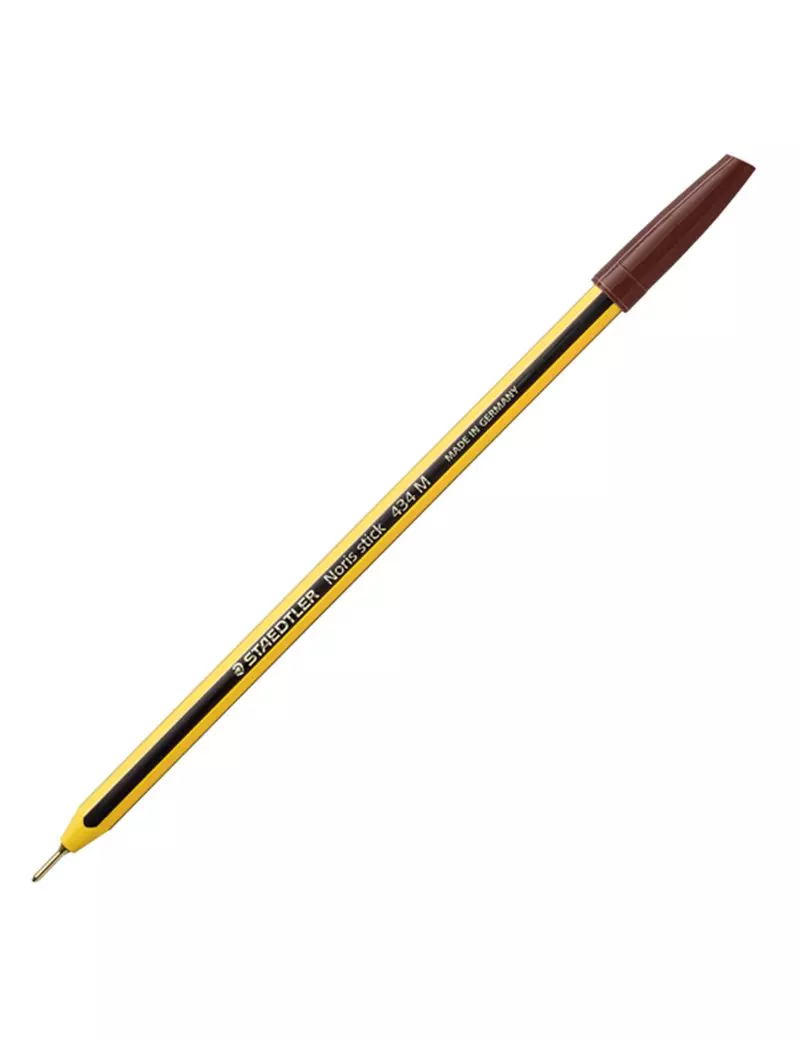 Penna a Sfera Noris Stick Staedtler - 1 mm - 434 76 (Marrone Conf. 10)