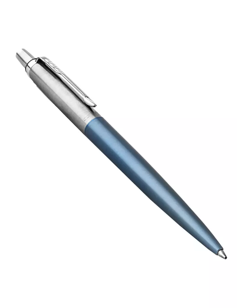 Penna a Sfera a Scatto Jotter Core Parker - Media - 1953191 (Blu Fusto Blu Ghiaccio)