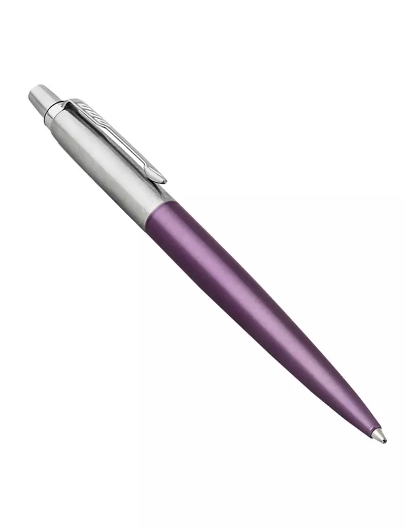 Penna a Sfera a Scatto Jotter Core Parker - Media - 1953190 (Blu Fusto Viola)