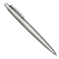 Penna a Sfera a Scatto Jotter Core Stainless Steel Parker - Media - 1953170 (Blu Fusto Acciaio)