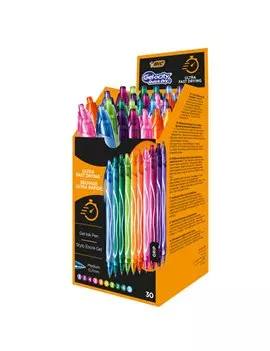 Penna Gelocity Quick Dry Bic - 0,7 mm - 999460 (Assortiti Conf. 30)