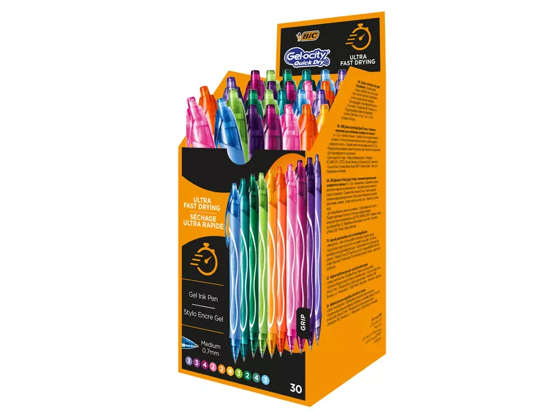 Penna Gelocity Quick Dry Bic - 0,7 mm - 999460 (Assortiti Conf. 30)