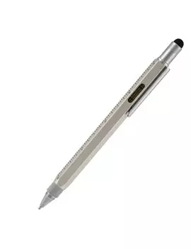 Portamine Multifunzione Tool Pen Monteverde - 0,9 mm - J035241 (Argento)