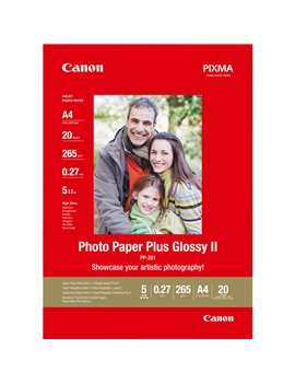 Carta Fotografica PP-201 Plus Glossy II Canon - A4 - 260 g - Lucida - 2311B019 (Conf. 20)