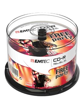 CD-R Emtec - Spindle - 700 MB - 52x - ECOC805052CB (Conf. 50)