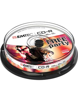 CD-R Emtec - Spindle - 700 MB - 52x - ECOC801052CB (Conf. 10)