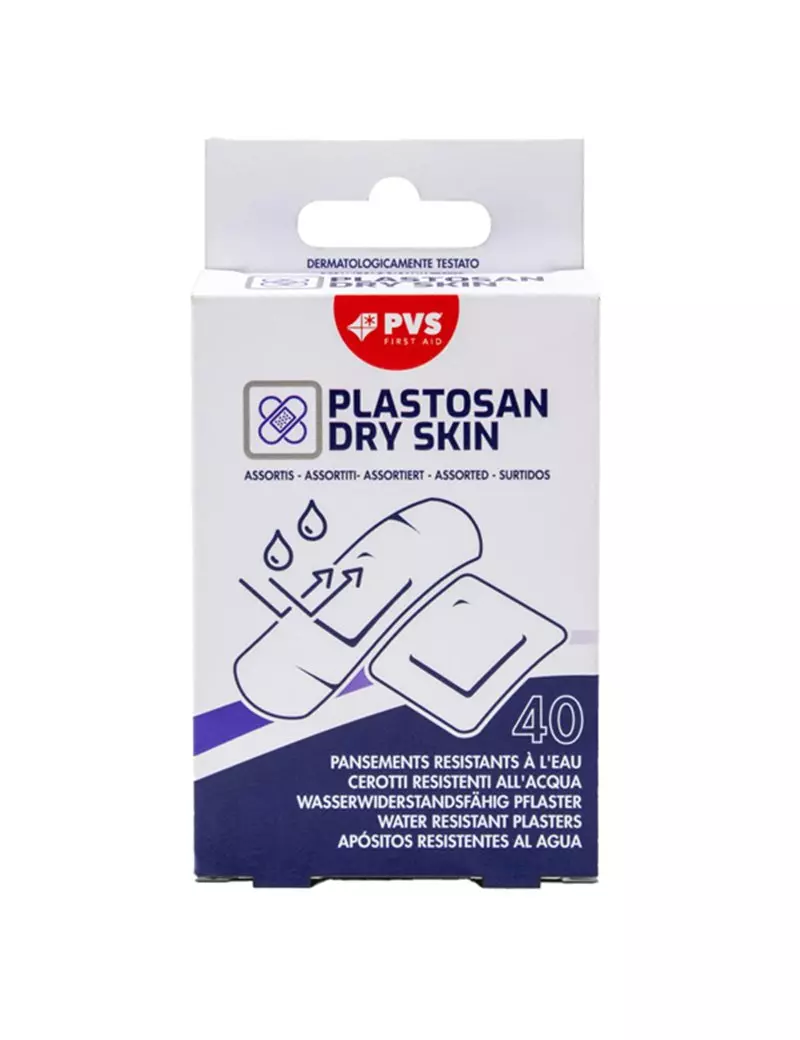 Cerotti Impermeabili Platosan Dry Skin PVS - Formati Assortiti - CER041 (Trasparente Conf. 40) Cerotti Impermeabili Platosan Dry Skin PVS - Formati Assortiti - CER041 (Trasparente Conf. 40)