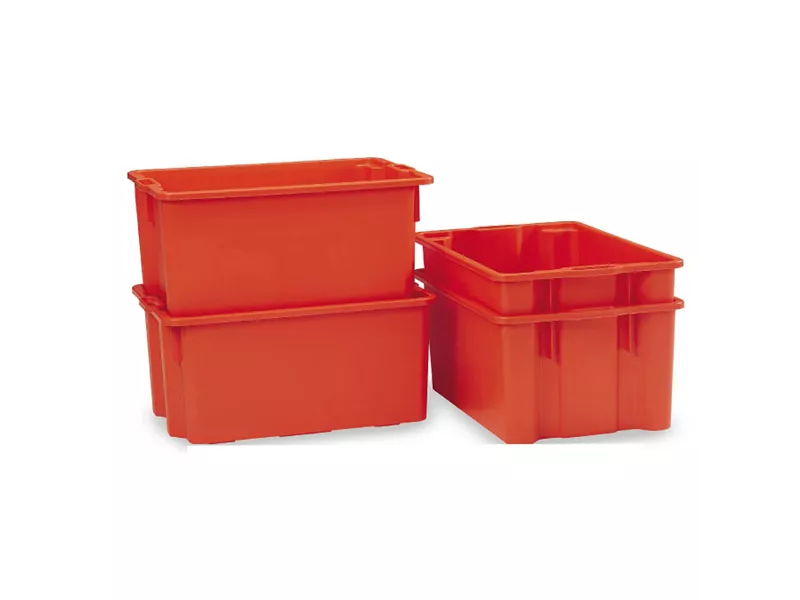 Contenitore Aragosta HDPE Mobil Plastic - 63x44x34 cm - 65 Litri - 131/65 (Arancio)