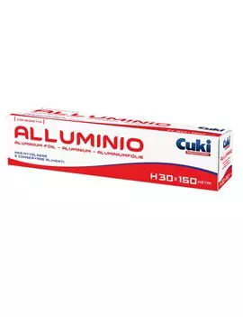 Rotolo Alluminio Cuki Professional - 30 cm x 150 m - 3930015 (Argento)
