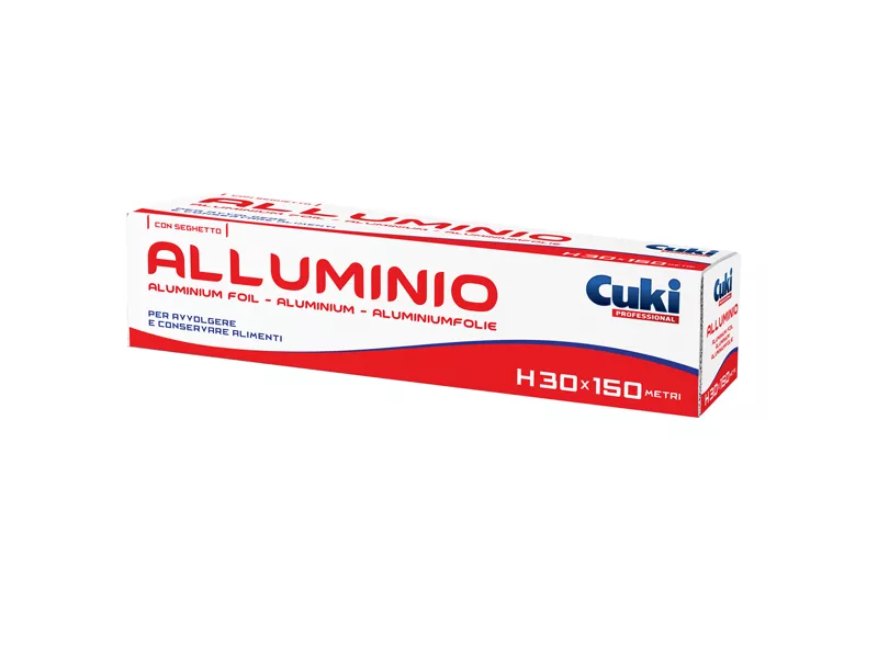 Rotolo Alluminio Cuki Professional - 30 cm x 150 m - 3930015 (Argento)