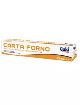 Rotolo Carta Forno Cuki Professional - 40 cm x 50 m - 4540050 (Beige)