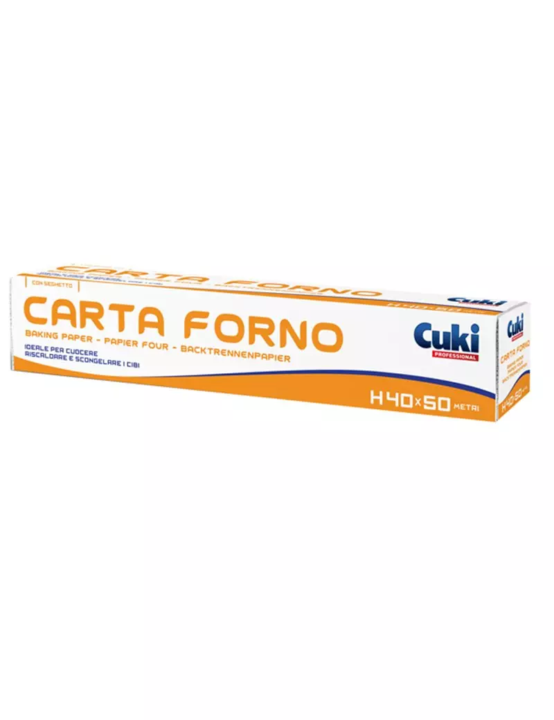 Rotolo Carta Forno Cuki Professional - 40 cm x 50 m - 4540050 (Beige) Rotolo Carta Forno Cuki Professional - 40 cm x 50 m - 4540050 (Beige)