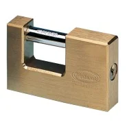 Lucchetto corazzato in Ottone Massiccio Metalplus - per Saracinesche - PT2860 (Ottone)