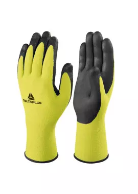 Guanti in Poliammide di precisione Apollonit VV734 Delta Plus - Taglia 9 - VV734JA09 (Giallo Fluo e Nero)