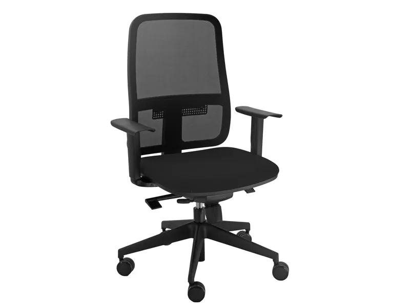 Sedia Semidirezionale Blaze BLYTN Unisit - con Braccioli Regolabili - BLYTN/BR1/SN (Nero)