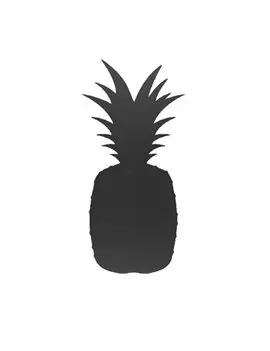 Lavagna da Parete Silhouette Securit - 49,3x23,6 cm - Ananas - FB-PINEAPPLE (Nero)