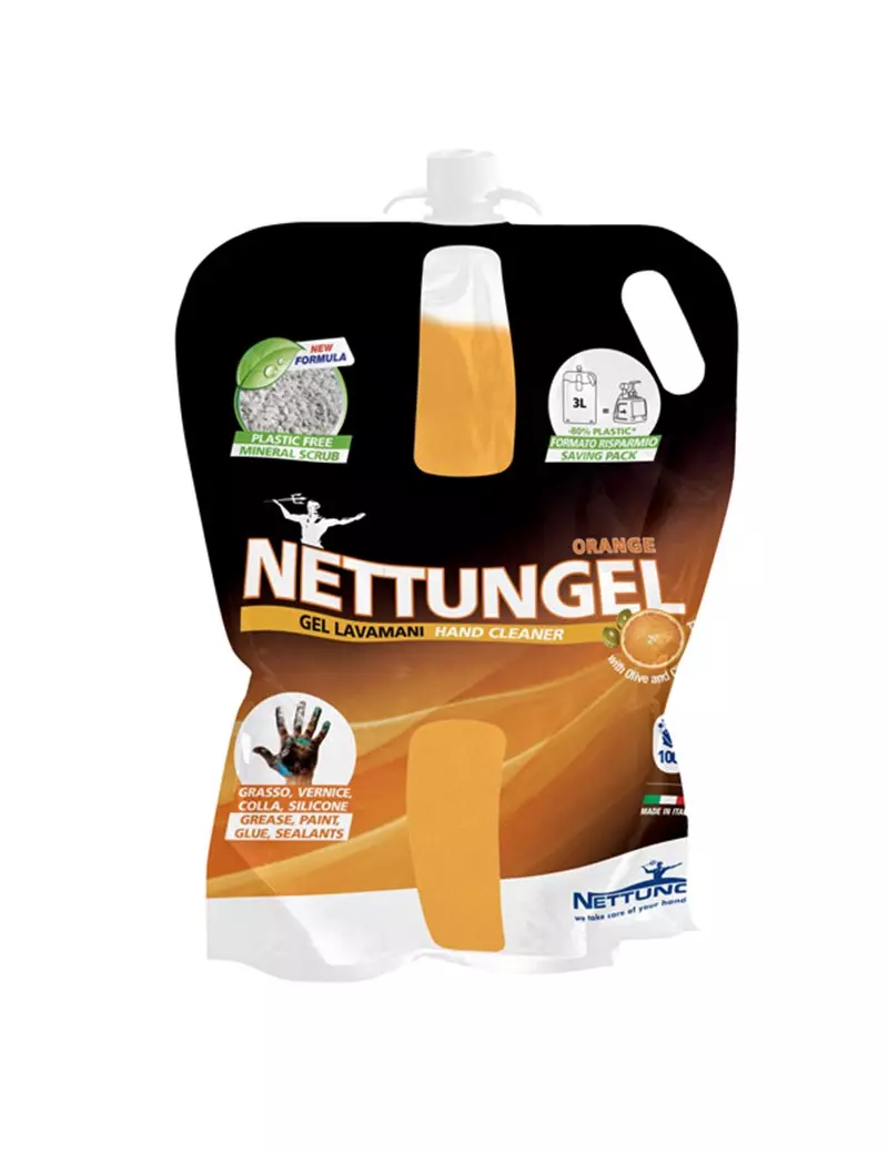 Ricarica T-Bag Lavamani Nettungel Orange Nettuno - 00792 - 3 Litri Ricarica T-Bag Lavamani Nettungel Orange Nettuno - 00792 - 3 Litri
