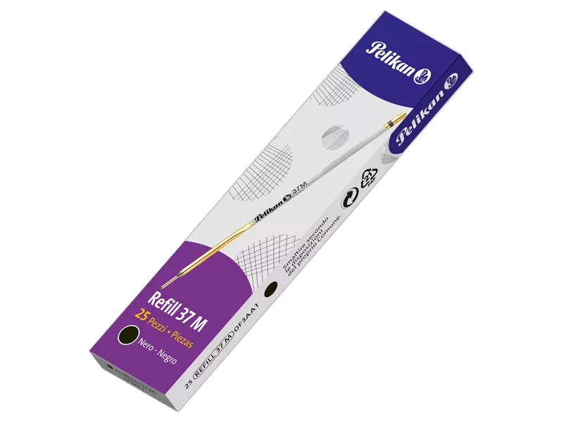 Refill per Penna a Sfera 37 Pelikan - Media - 0F3AA1 (Nero Conf. 25)