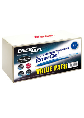 Penna Roller Energel Slim Pentel - 0,7 mm - 0022230 (Blu Conf. 24)