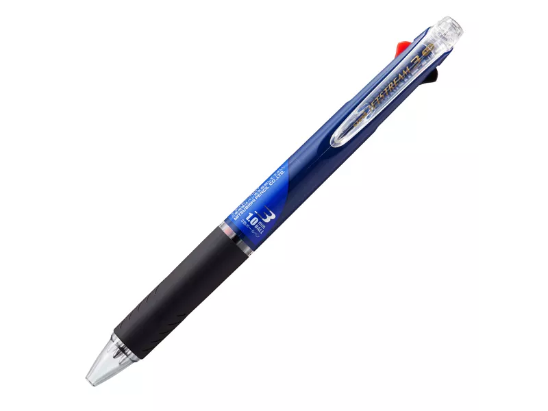 Penna Roller a Scatto Jetstream Uni-Ball - 1 mm - M-SXE3400-B (Fusto Blu 3 Colori)