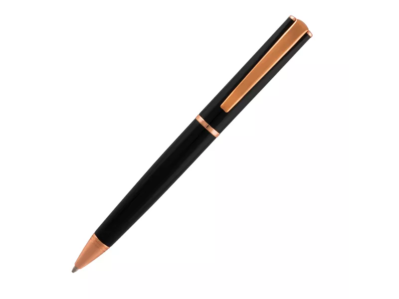 Penna a Sfera Impressa Monteverde - Punta Media - J029865 (Nero e Rosegold)
