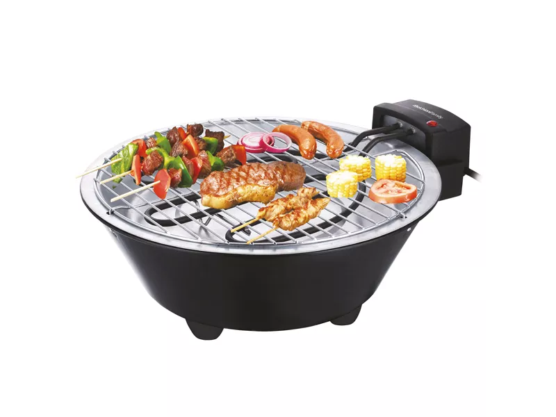 Griglia elettrica da Tavolo BBQ1 Melchioni - 1250 W - 118380031 (Nero)