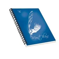 Blocco Spiralato Mont Blanc Pigna - A4 - 1 Rigo senza Margini - 70 Fogli - 02306881R (Assortiti Conf. 5)