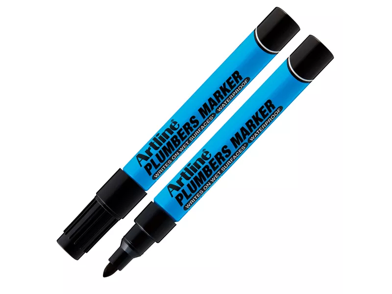 Marcatore Permanente Plumbers Artline - Punta Tonda - 1,5 mm - A PLM/N (Nero)