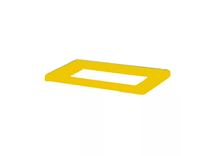 Coperchio per Gettacarte Bob Color Medial International - 30,5x20x2 cm - 790416 (Giallo)