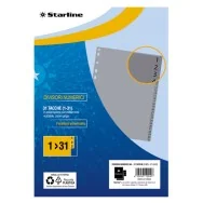 Separatori Numerici in PPL Starline - A4 - 31 Tacche - 2000014C5-STL (Grigio)