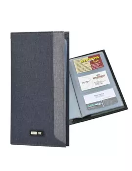 Portabiglietti da Visita in Tessuto City Time - 12x23 cm - 61512 (Grigio)