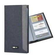 Portabiglietti da Visita in Tessuto City Time - 12x23 cm - 61512 (Grigio)