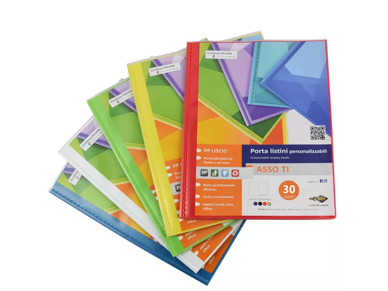 Portalistino Personalizzabile Asso TI Sei Rota - 22x30 cm - 30 Buste - 57223090 (Assortiti Conf. 20)