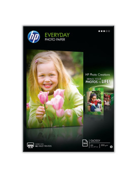 Carta Fotografica Everyday HP Q2510A - A4 - 200 g - Lucida (Conf. 100)